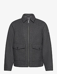 Tom Tailor - casual wool jacket - vilnoniai švarkeliai - grey big herringbone optic - 0