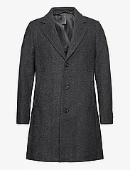Tom Tailor - wool coat 2 in 1 with hood - kurtki zimowe - deep herringbone structure - 2