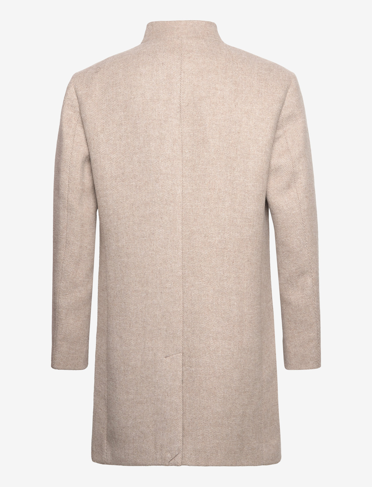 Tom Tailor - three button wool coat - sand off white twill structure - 1