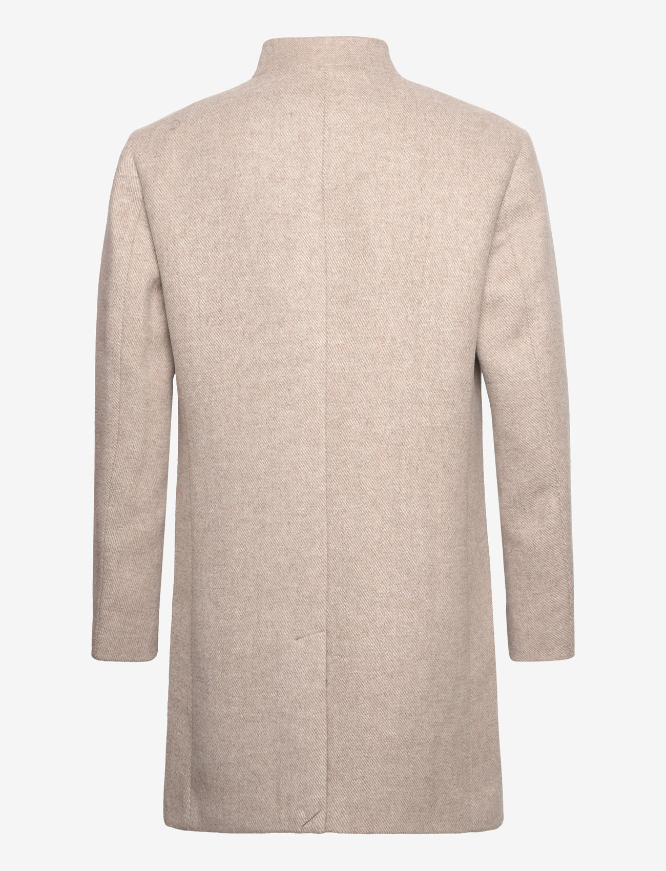 Tom Tailor - three button wool coat - talvitakit - sand off white twill structure - 1