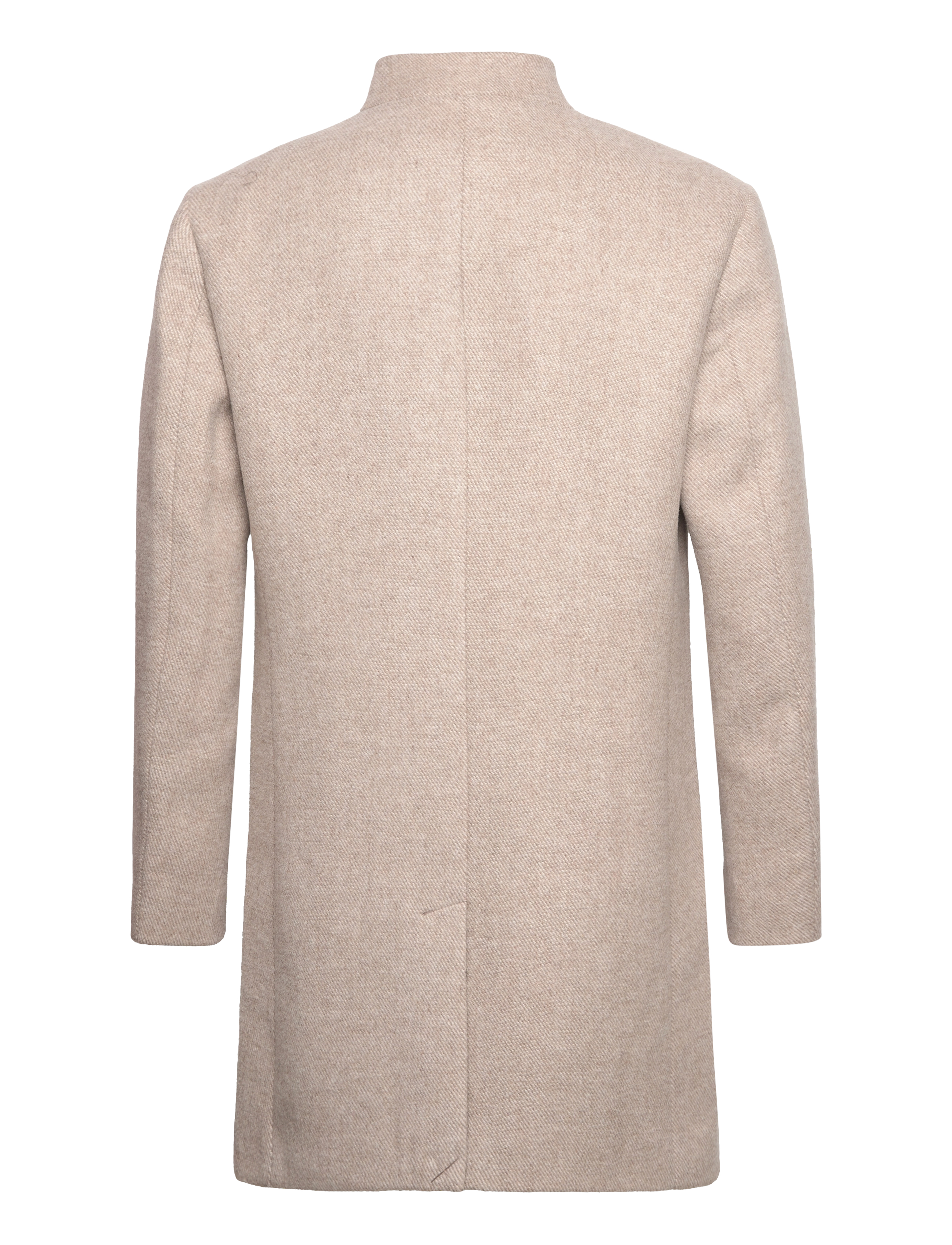 Tom Tailor - three button wool coat - sand off white twill structure - 1