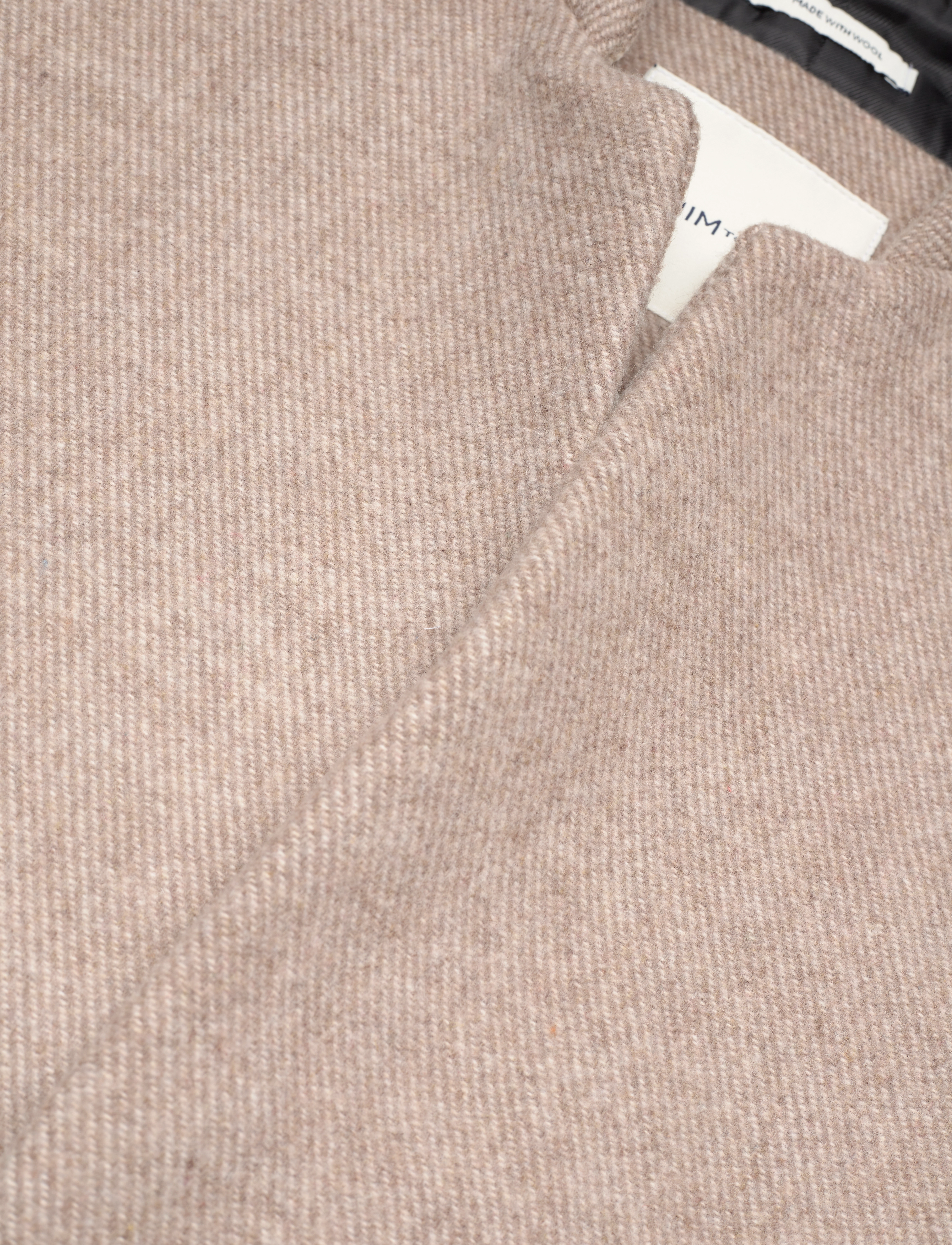 Tom Tailor - three button wool coat - sand off white twill structure - 2