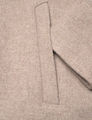 Tom Tailor - three button wool coat - winter jackets - sand off white twill structure - 3