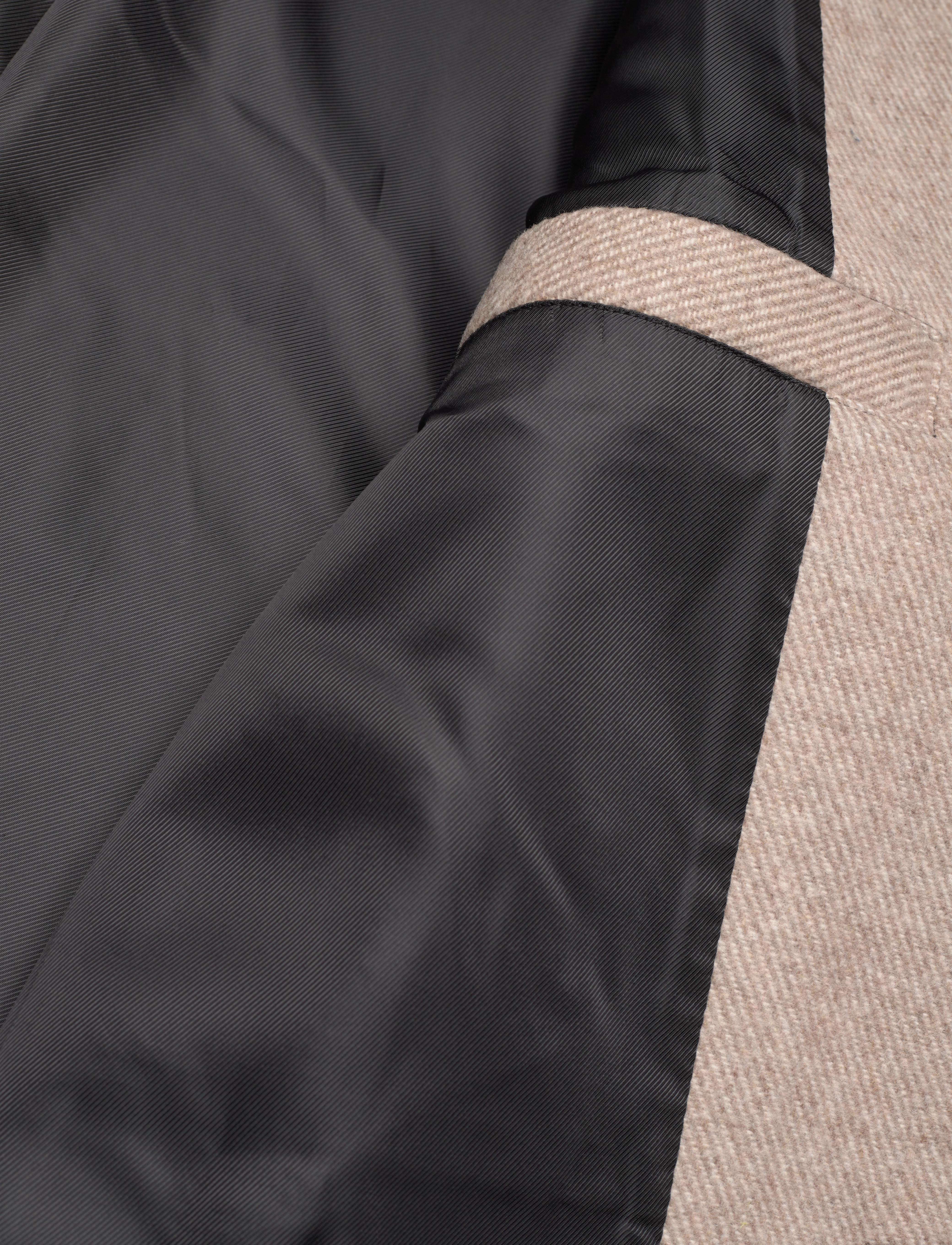 Tom Tailor - three button wool coat - sand off white twill structure - 4