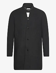 Tom Tailor - three button wool coat - vinterjackor - black - 0
