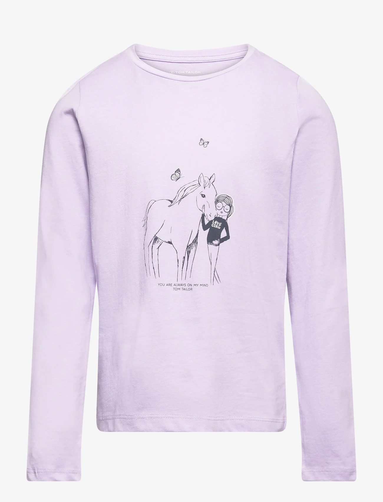 Tom Tailor - printed longsleeve - long-sleeved t-shirts - lilac sky - 0