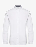 stretch poplin shirt - WHITE