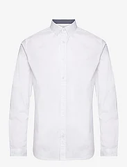 Tom Tailor - stretch poplin shirt - basic skjorter - white - 0