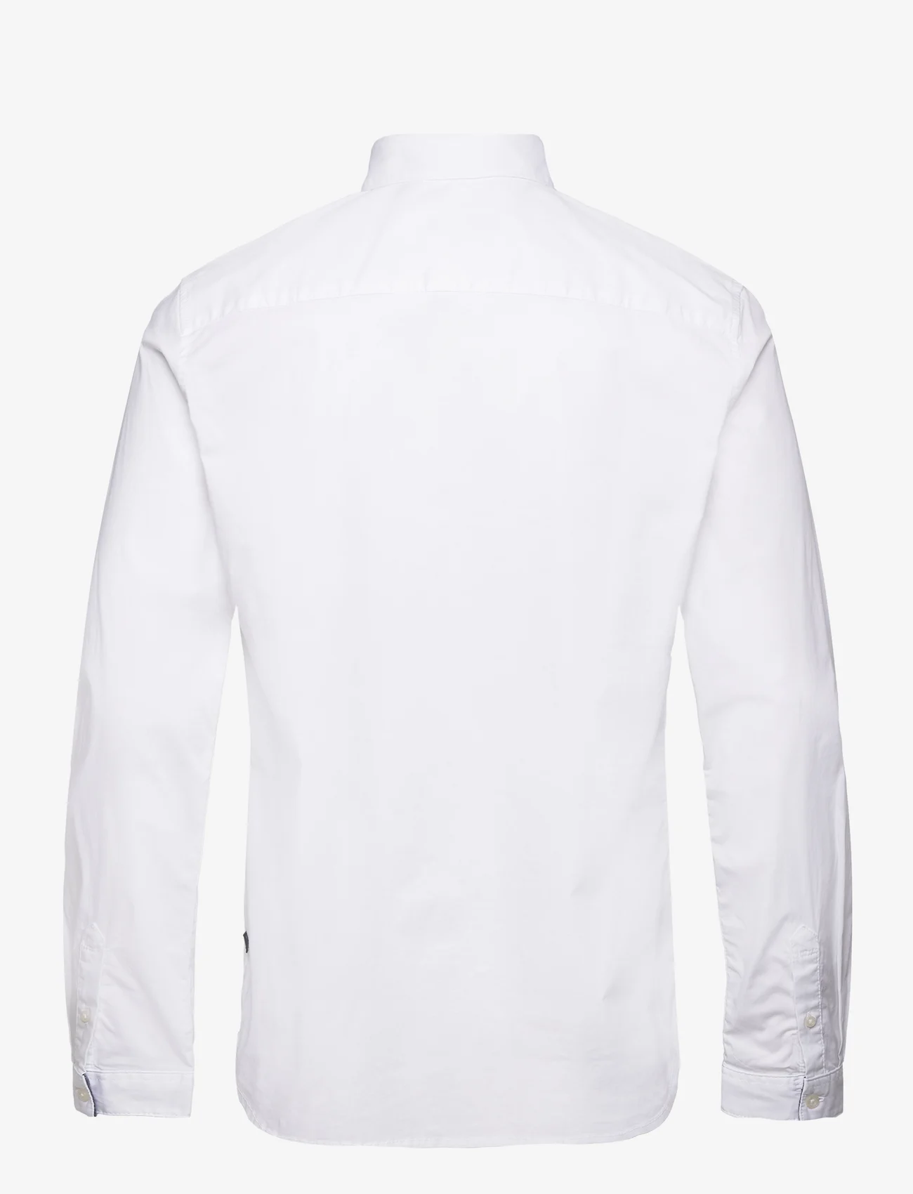 Tom Tailor - stretch poplin shirt - basic skjorter - white - 1