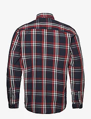Tom Tailor - checked shir - casual skjortor - navy red check - 1