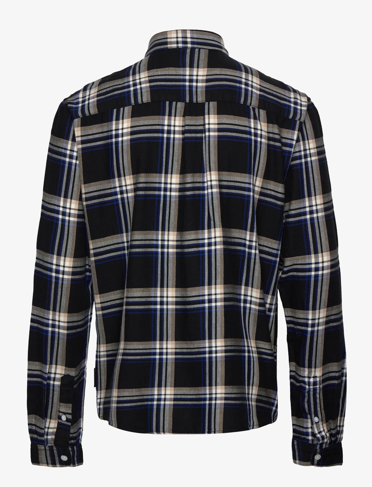 Tom Tailor - relaxed chec - casual skjortor - black blue check - 1