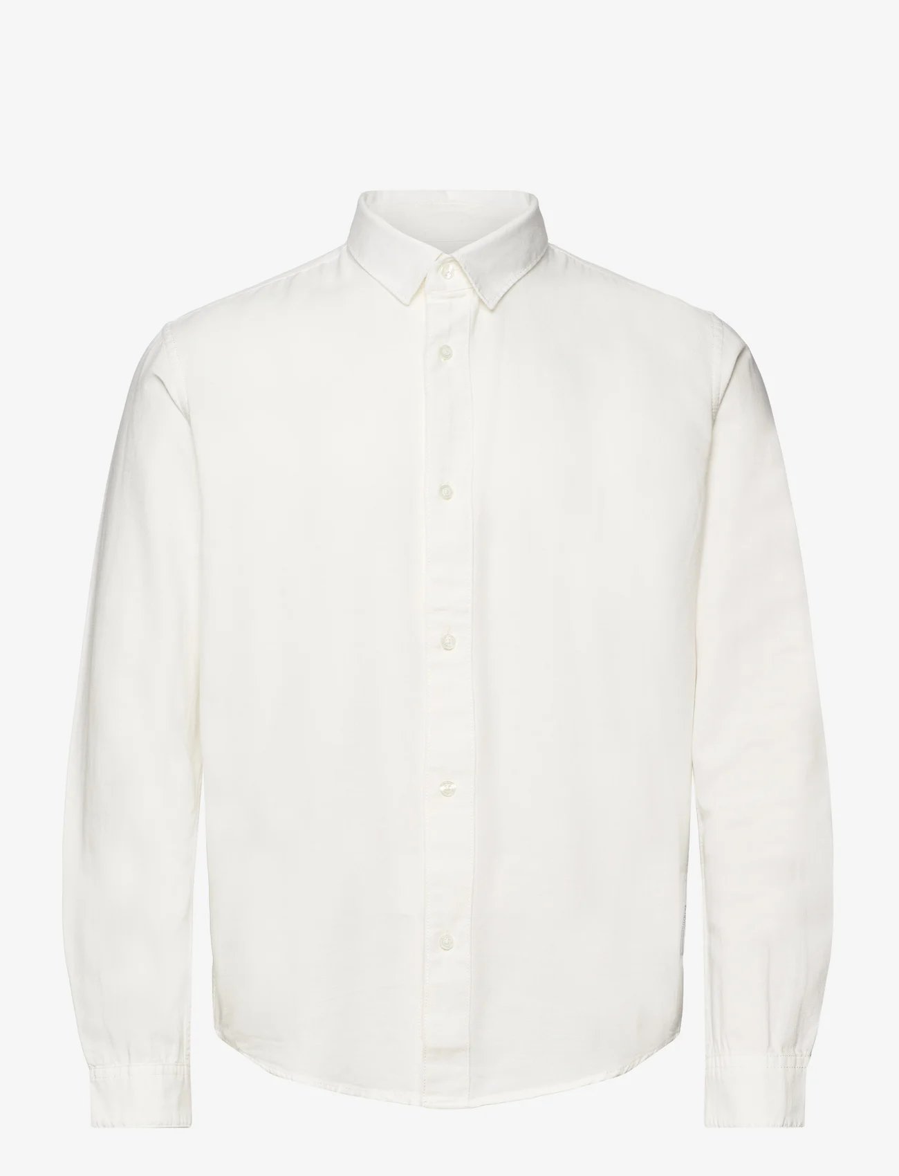 Tom Tailor - relaxed oxford shirt - laveste priser - wool white - 0