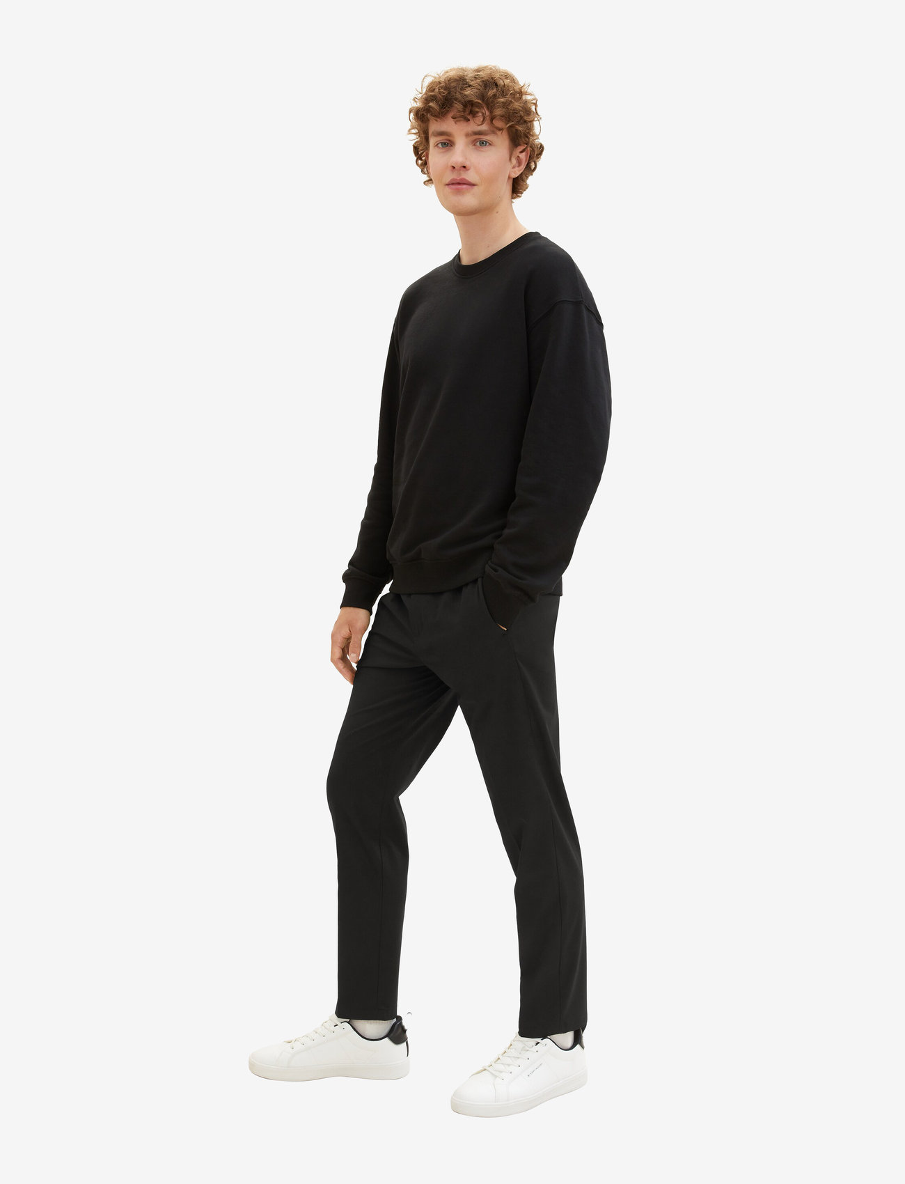 Tom Tailor - relaxed tapered pants - black - 3