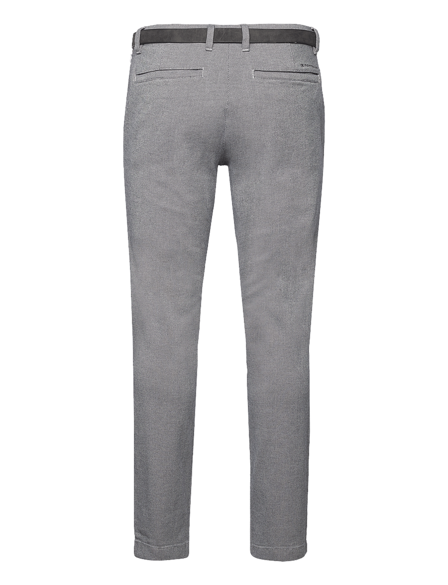 Tom Tailor - traveler sli - chino stila bikses - white navy zig zag structure - 2