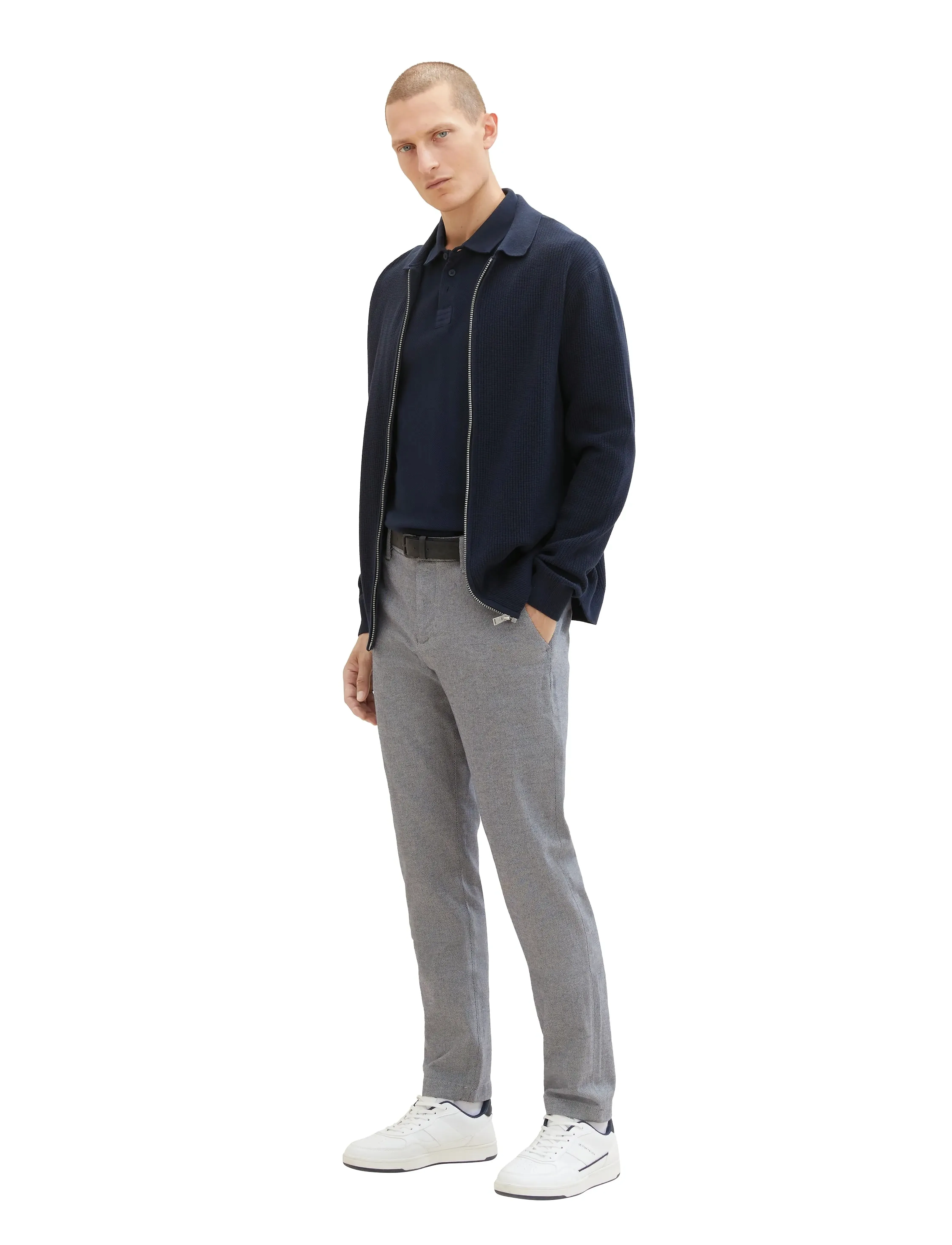 Tom Tailor Traveler Slim Chino, 32 x 32, Trousers, Grau - Chinos, Männerswear