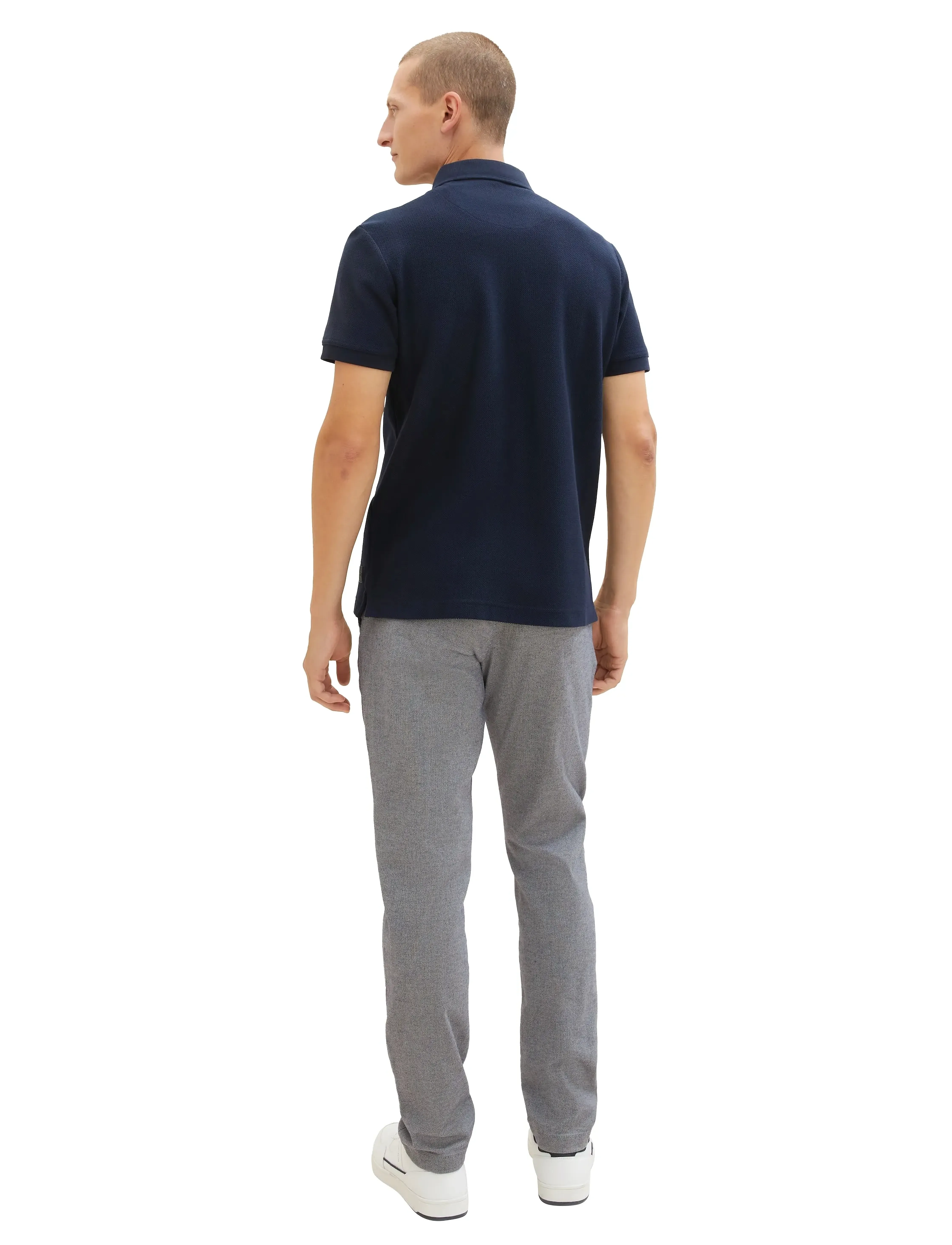 Tom Tailor - traveler sli - chino stila bikses - white navy zig zag structure - 5