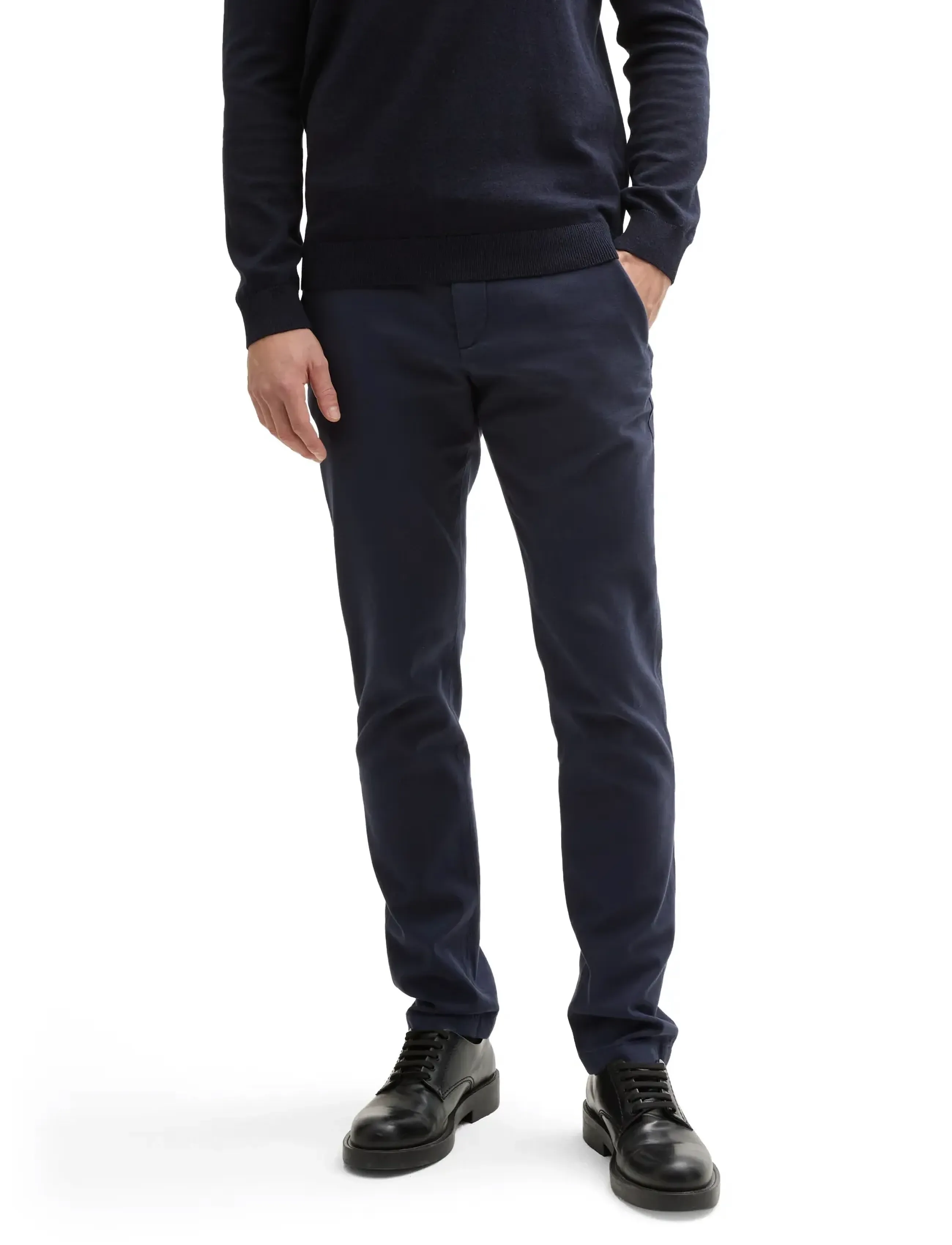Tom Tailor traveler slim chino - Kleidung - NAVY ZIG ZAG STRUCTURE / navy
