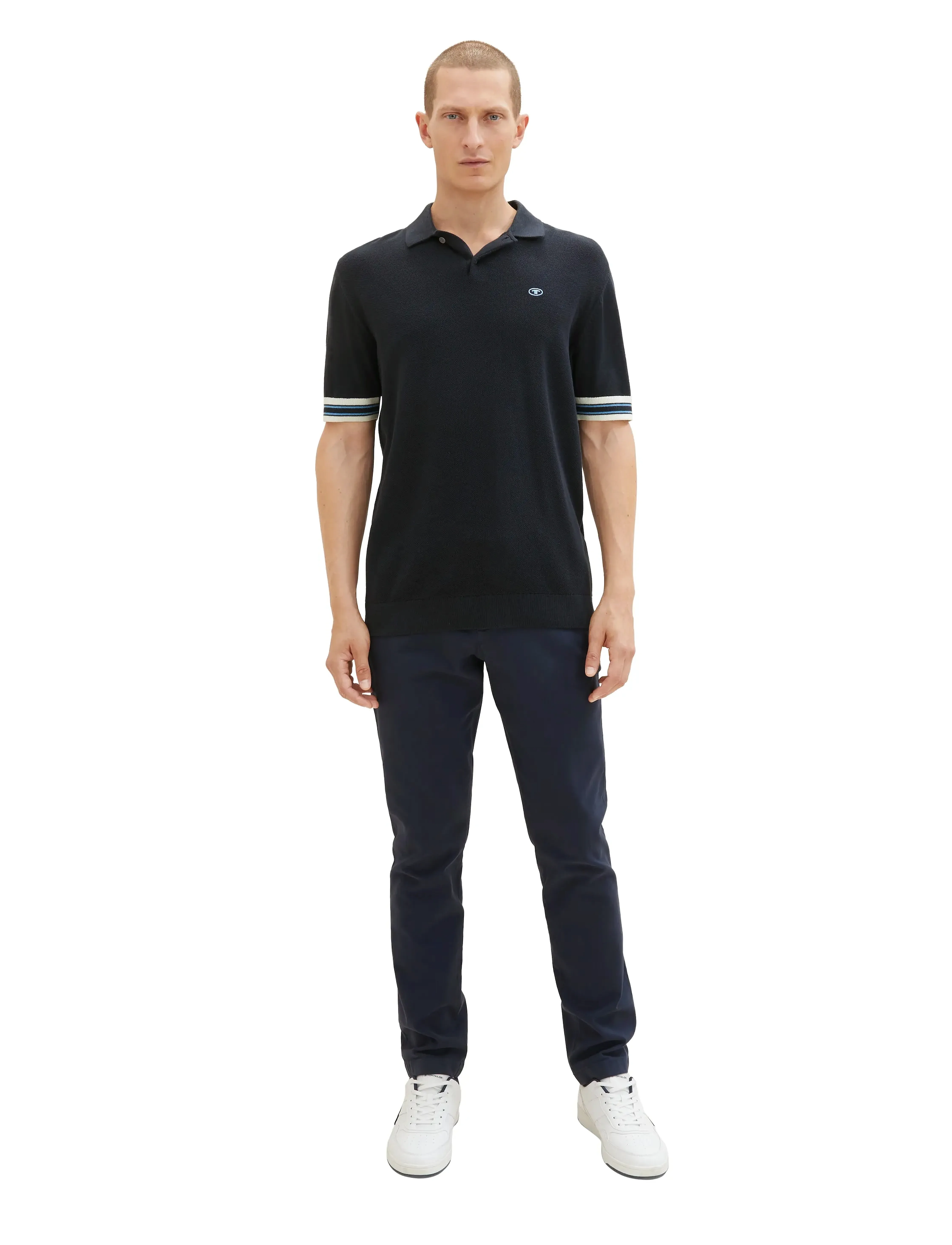 Tom Tailor - traveler sli - chinot - navy zig zag structure - 5