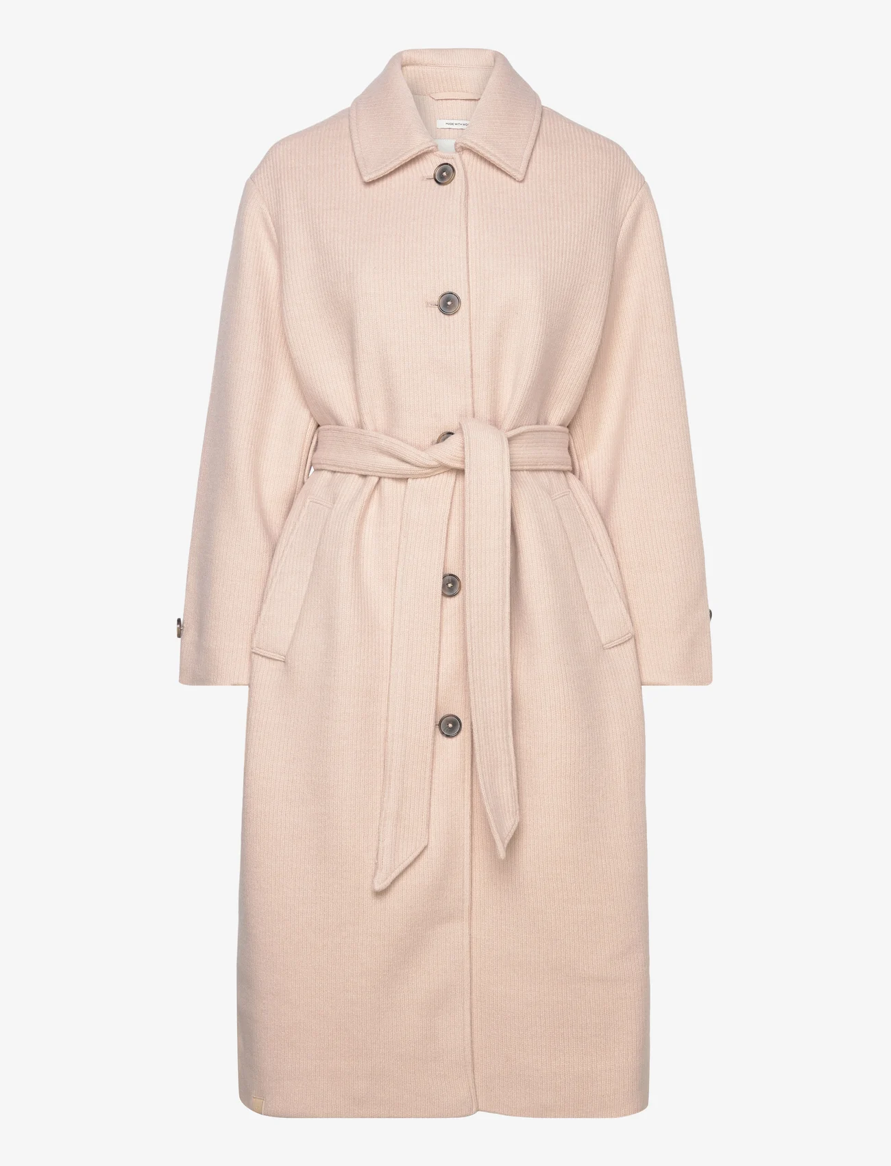 Tom Tailor - belted coat - vinterfrakker - bisque melange - 0