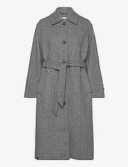 Tom Tailor - belted coat - Žieminiai paltai - dark grey melange - 0