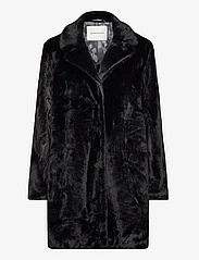 Tom Tailor - fake fur coat - faux fur - deep black - 0