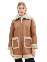 Tom Tailor - reversible shearling coat - Žieminiai paltai - blush mahogany - 1