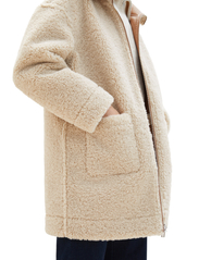 Tom Tailor - reversible shearling coat - vinterfrakker - blush mahogany - 4