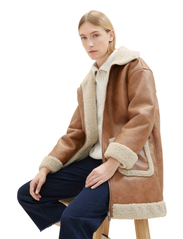 Tom Tailor - reversible shearling coat - winter coats - blush mahogany - 5