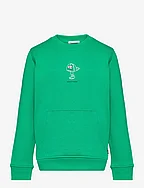 sweatshirt with back print - BRIGHT GRASS GREEN