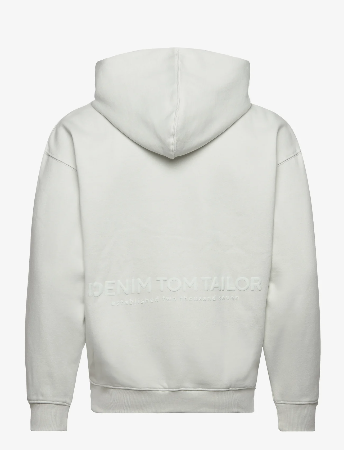 Tom Tailor - relaxed printed hoodie jacket - hættetrøjer - foggy dawn - 1