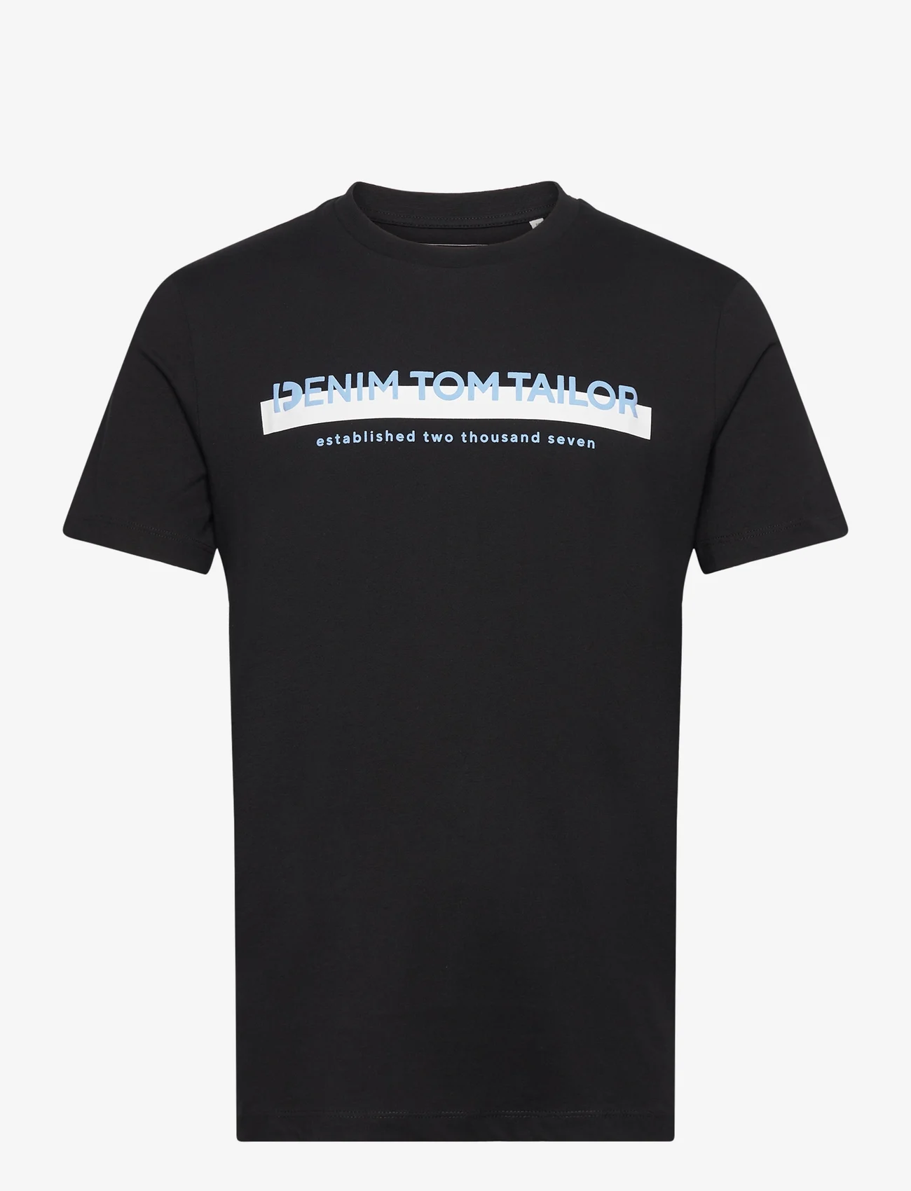Tom Tailor - printed t-shirt - alhaisimmat hinnat - black - 0