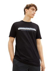 Tom Tailor - printed t-shirt - die niedrigsten preise - black - 2