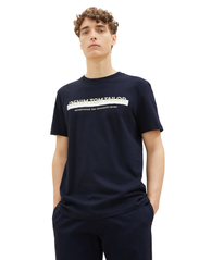 Tom Tailor - printed t-shirt - alhaisimmat hinnat - sky captain blue - 2