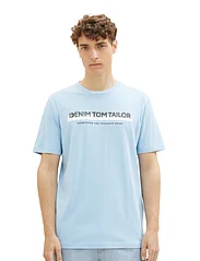 Tom Tailor - printed t-shirt - zemākās cenas - washed out middle blue - 2