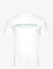 Tom Tailor - printed t-shirt - laveste priser - white - 0