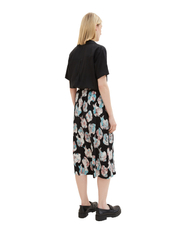 Tom Tailor - skirt plisse - lange rokken - tie dye flower design - 4