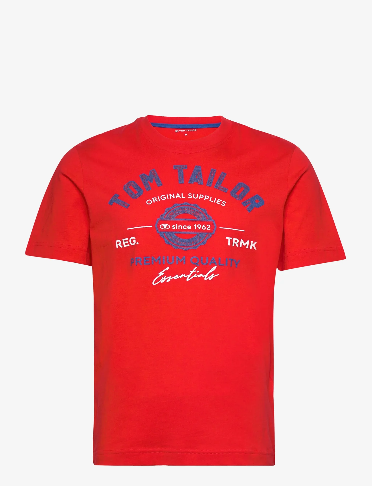 Tom Tailor - logo tee - alhaisimmat hinnat - basic red - 0