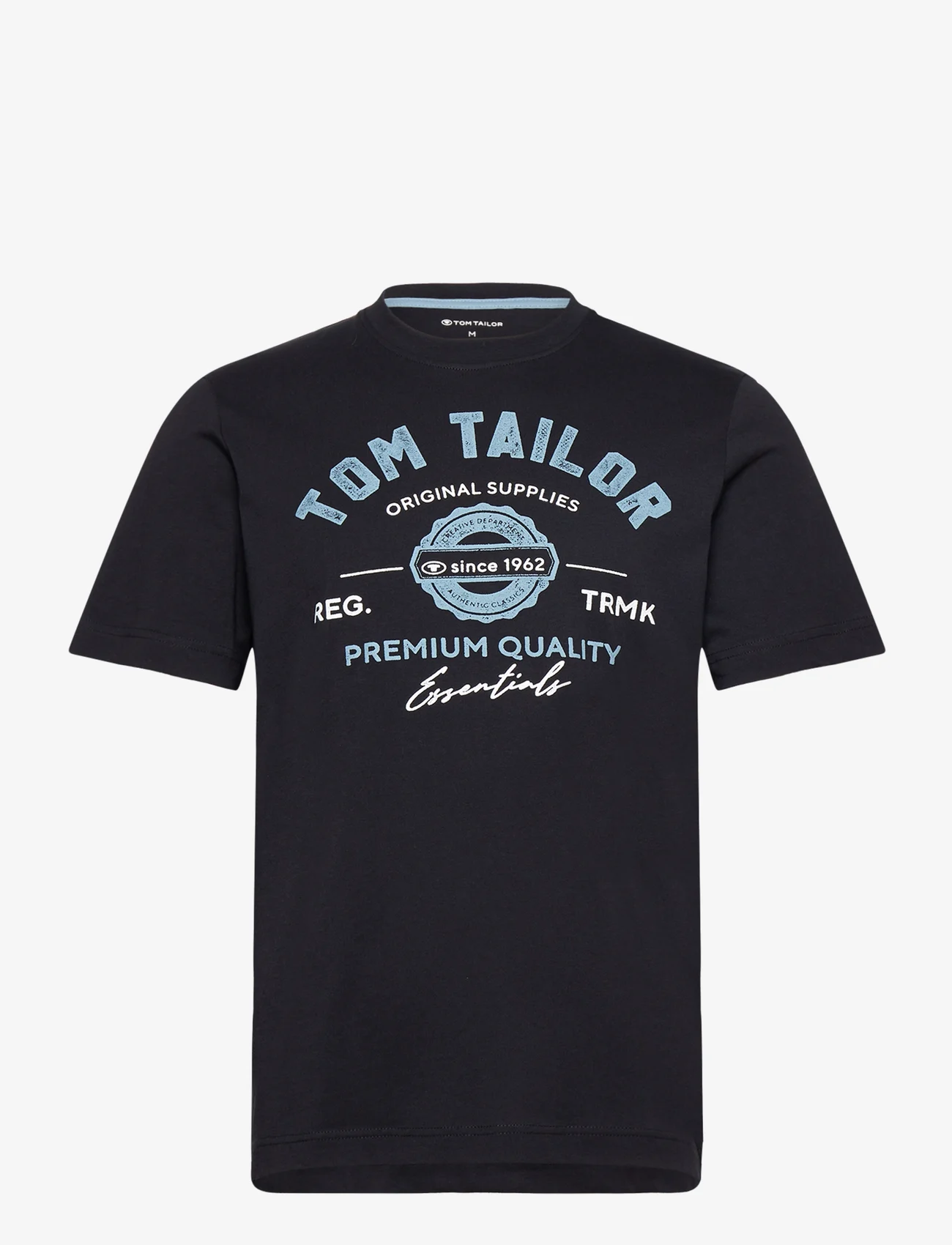 Tom Tailor - logo tee - de laveste prisene - black - 0