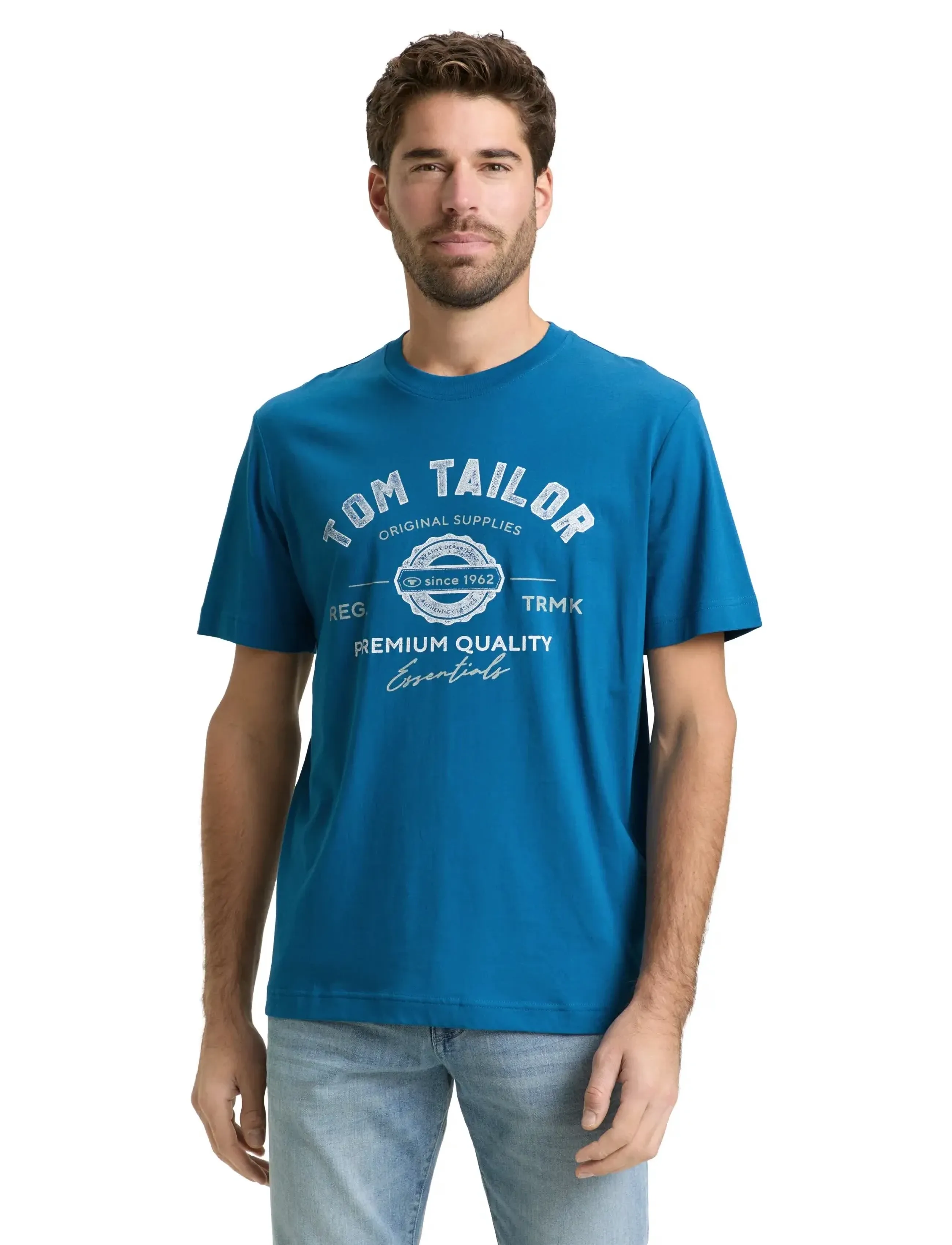Tom Tailor - logo tee - die niedrigsten preise - blue petrol - 3