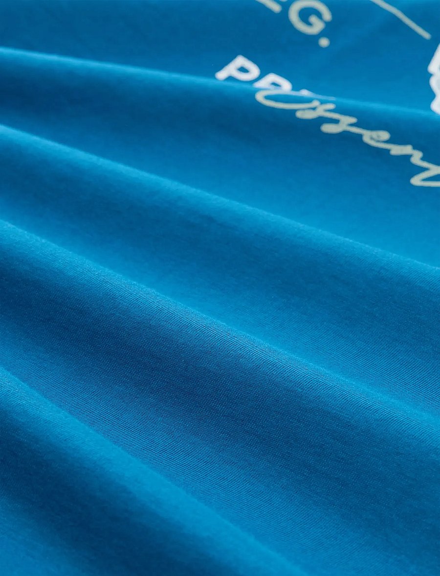 Tom Tailor - logo tee - krótki rękaw - blue petrol - 5