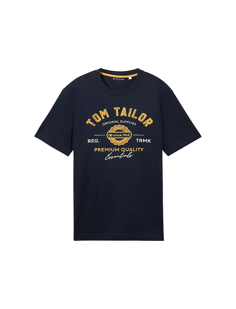Tom Tailor - logo tee - kurzärmelig - dark blue - 1