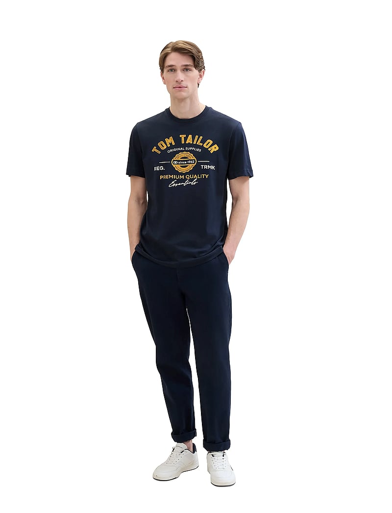 Tom Tailor - logo tee - kurzärmelig - dark blue - 2