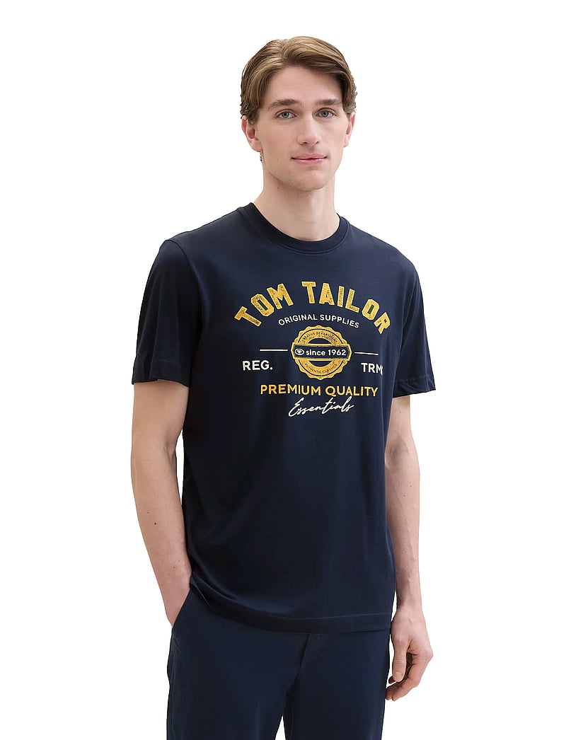 Tom Tailor - logo tee - kurzärmelig - dark blue - 3