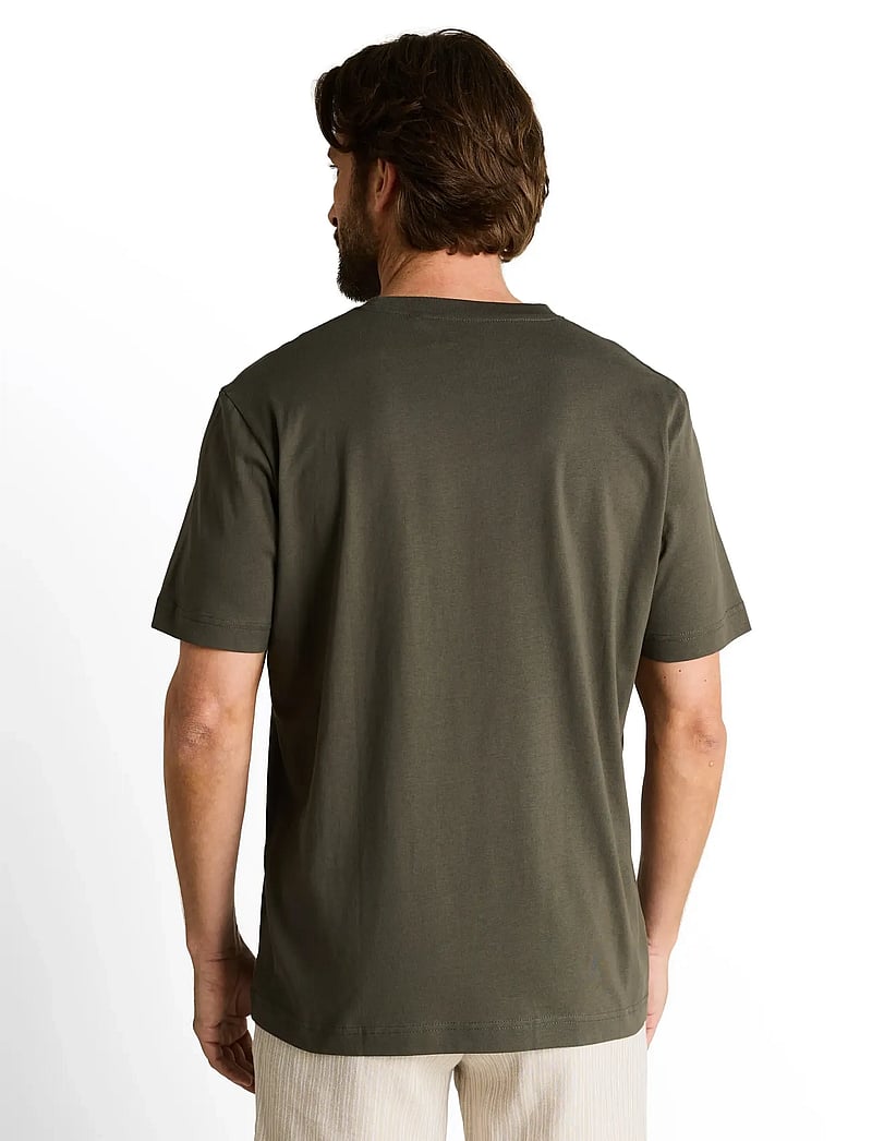 Tom Tailor - logo tee - marškinėliai trumpomis rankovėmis - deep leaf green - 2