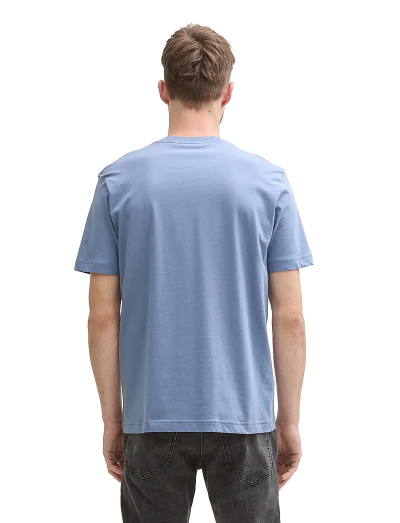 Tom Tailor - logo tee - kortærmede t-shirts - dove blue - 2