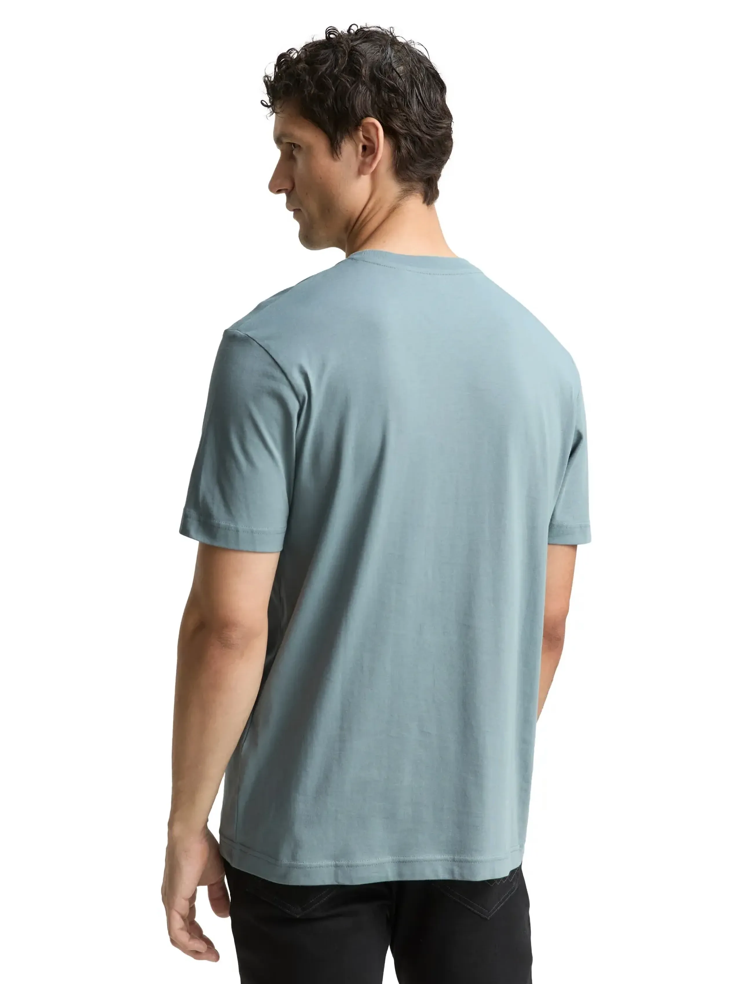 Tom Tailor - logo tee - alhaisimmat hinnat - grey mint - 2