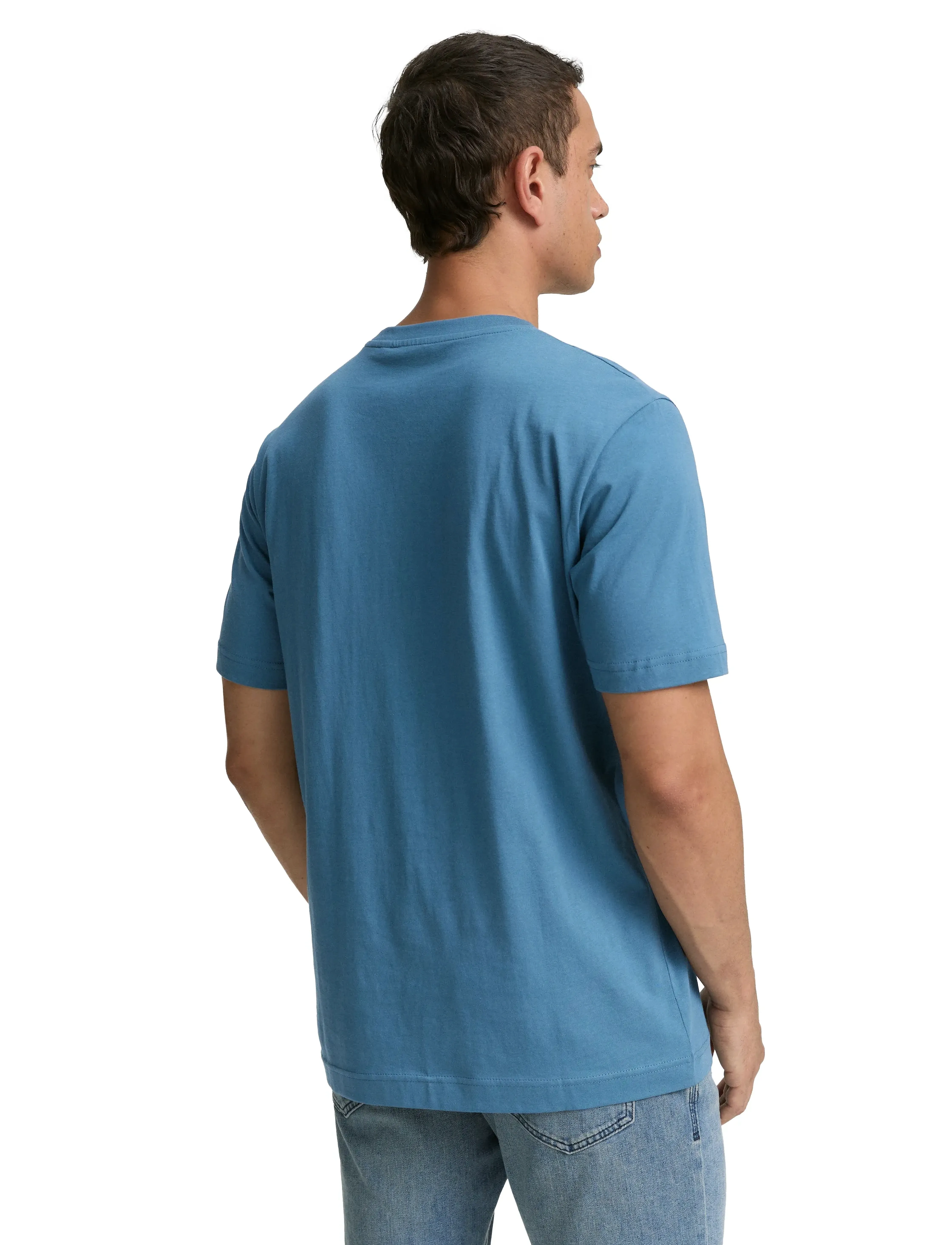 Tom Tailor - logo tee - madalaimad hinnad - real teal blue - 2
