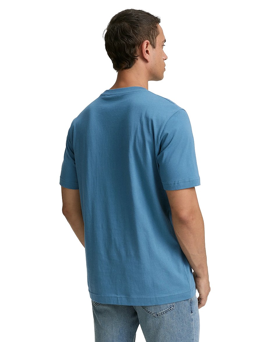 Tom Tailor - logo tee - lühikeste varrukatega t-särgid - real teal blue - 2