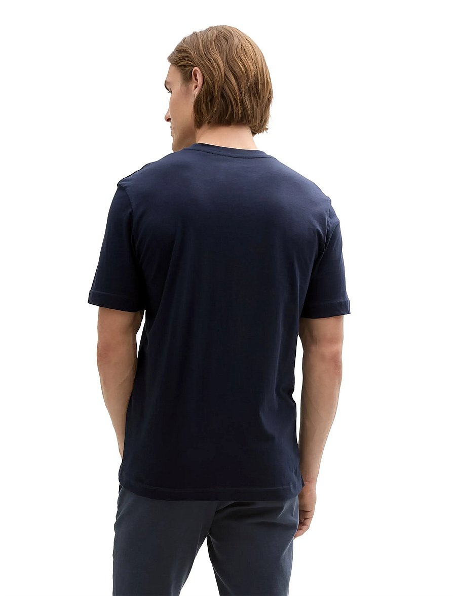 Tom Tailor - logo tee - kurzärmelige t-shirts - sky captain blue - 3