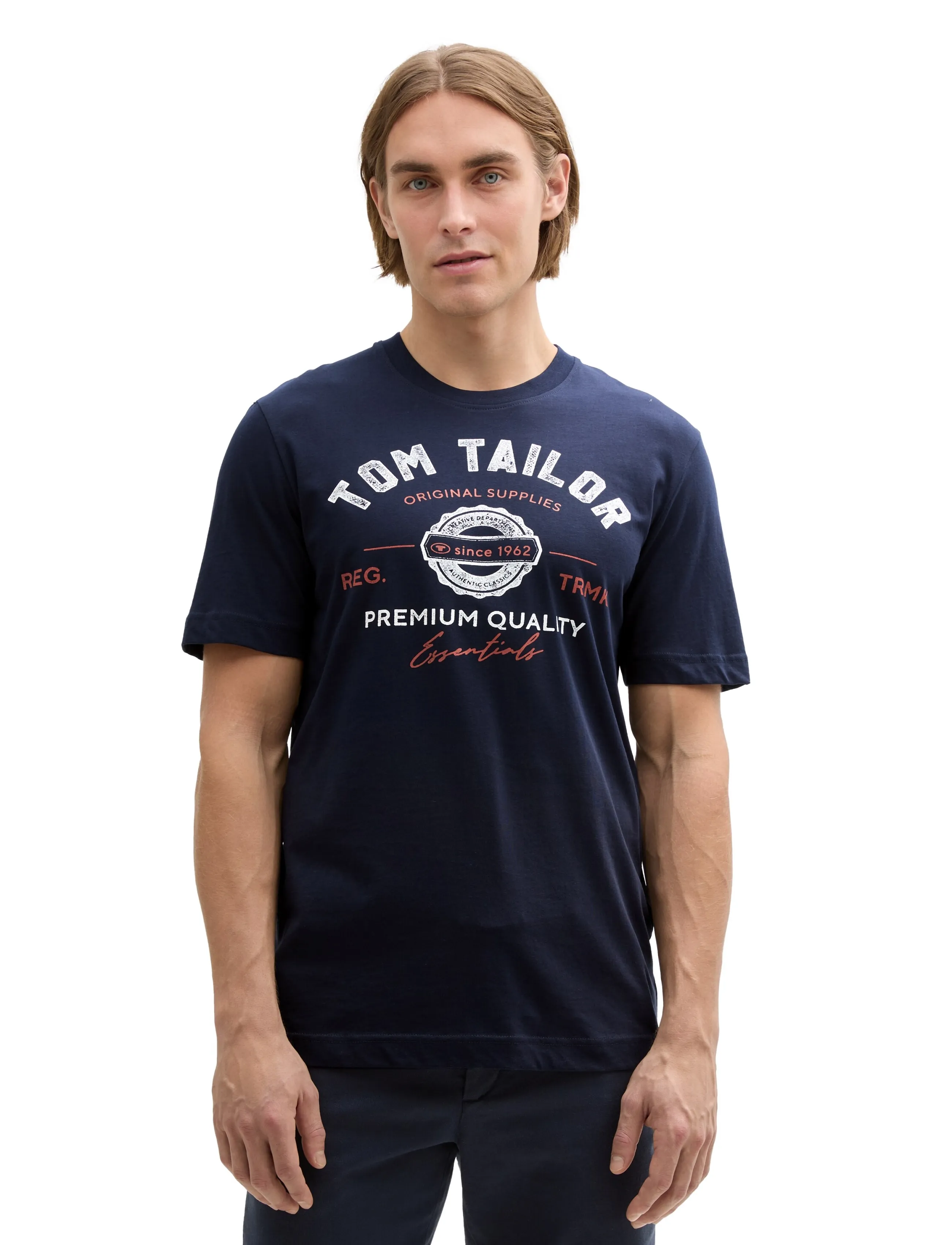 Tom Tailor - logo tee - t-shirts - sky captain blue - 4